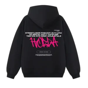 Felpa Y2K Fucsia Boxy Fit 380g Cotone Garzato