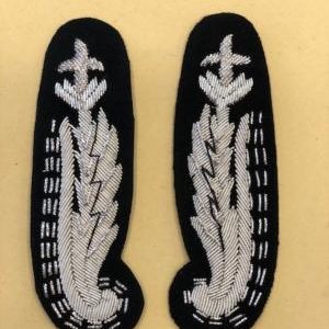 ALAMARI IN CANOTTIGLIA ARGENTO PER SOVRA INTENDENTE POLIZIA LOCALE