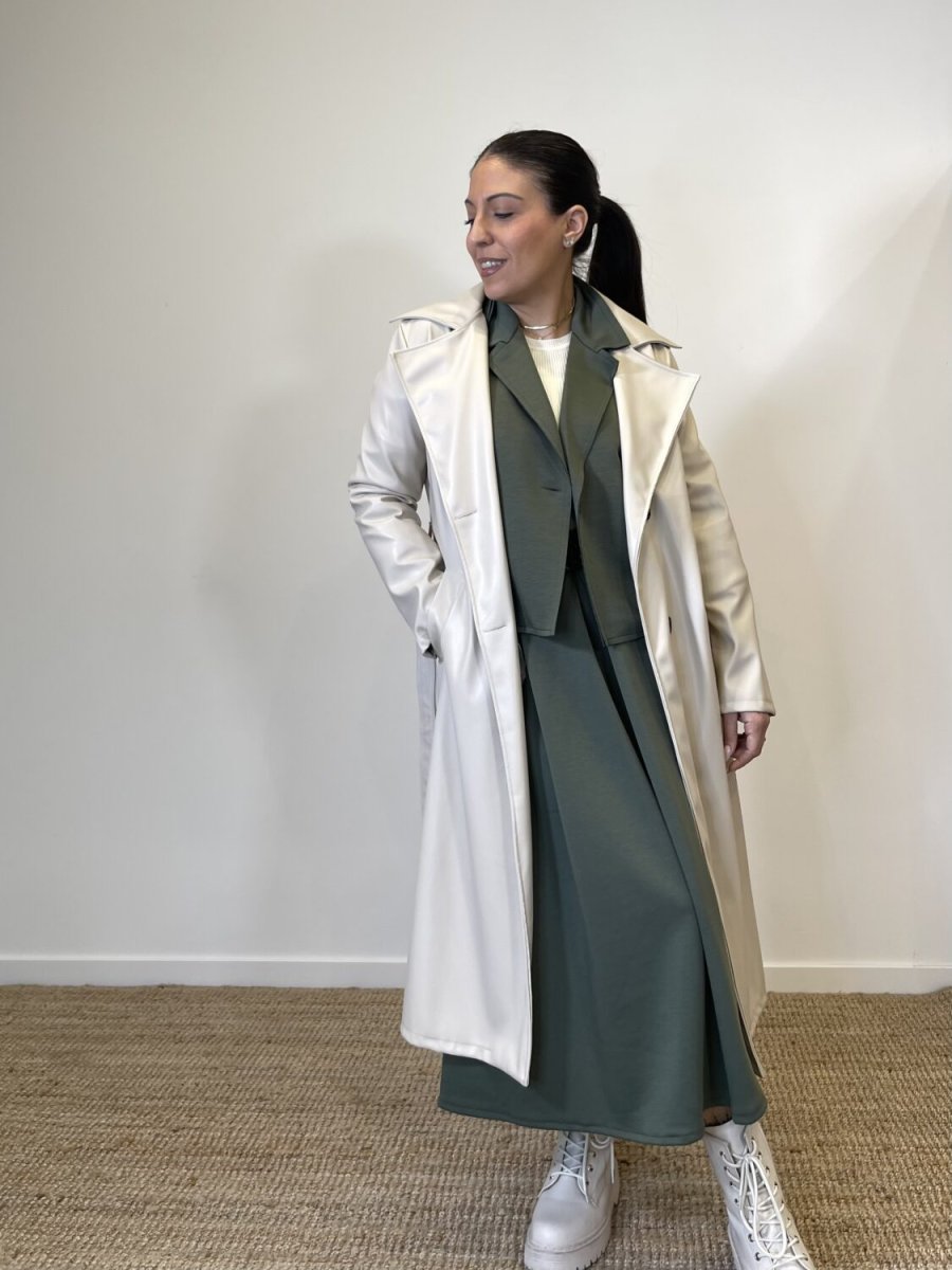 Trench ecopelle cream - immagine 7