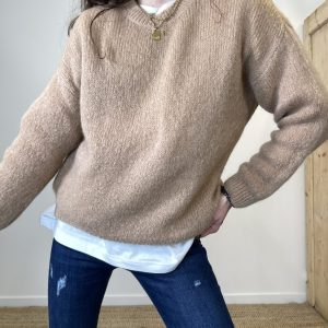 Pull Mohair camel