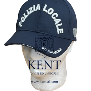 BERRETTO BASEBALL BLU POLIZIA LOCALE CON RICAMO 3D