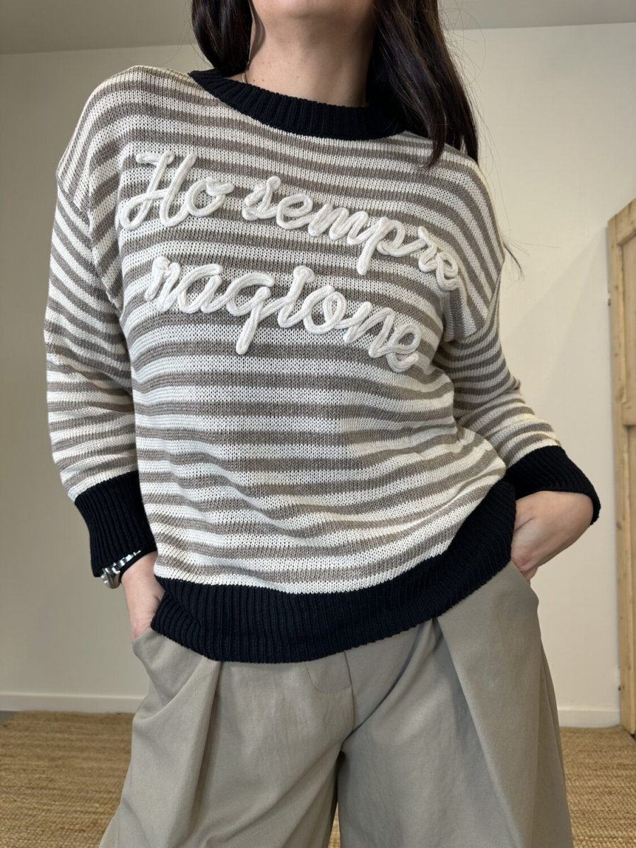 Pull “Ho sempre ragione” tortora