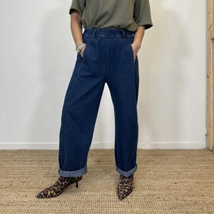Pantalone ovetto in denim