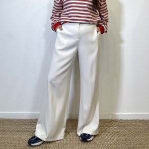 Pantalone palazzo Enola basic cream