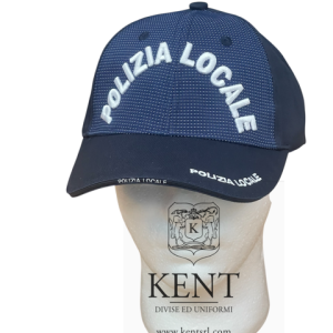BERRETTO BASEBALL BLU REFLEX CON RICAMO 3D POLIZIA LOCALE