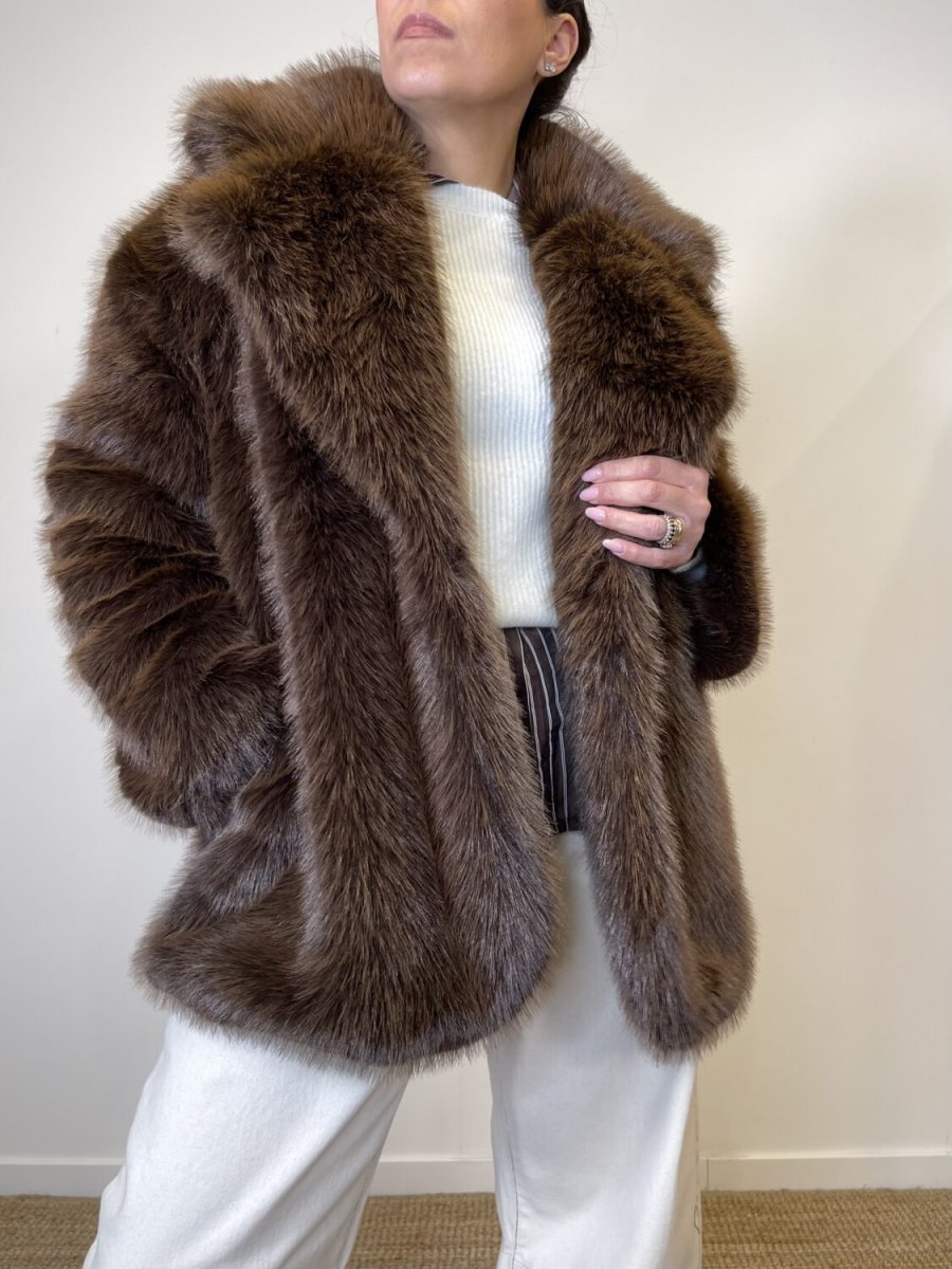 Pelliccia ecologica Brown