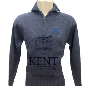 MAGLIONE BLU COLLO ALTO CON ZIP DA NAVIGAZIONE MARINA MILITARE