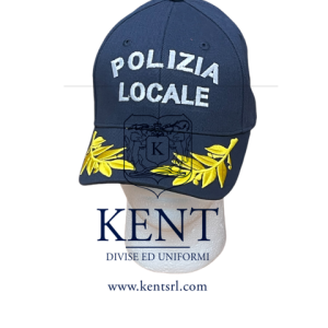 BERRETTO BASEBALL CON FRANGE ORO POLIZIA LOCALE