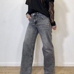 Jeans straight leg dark grey