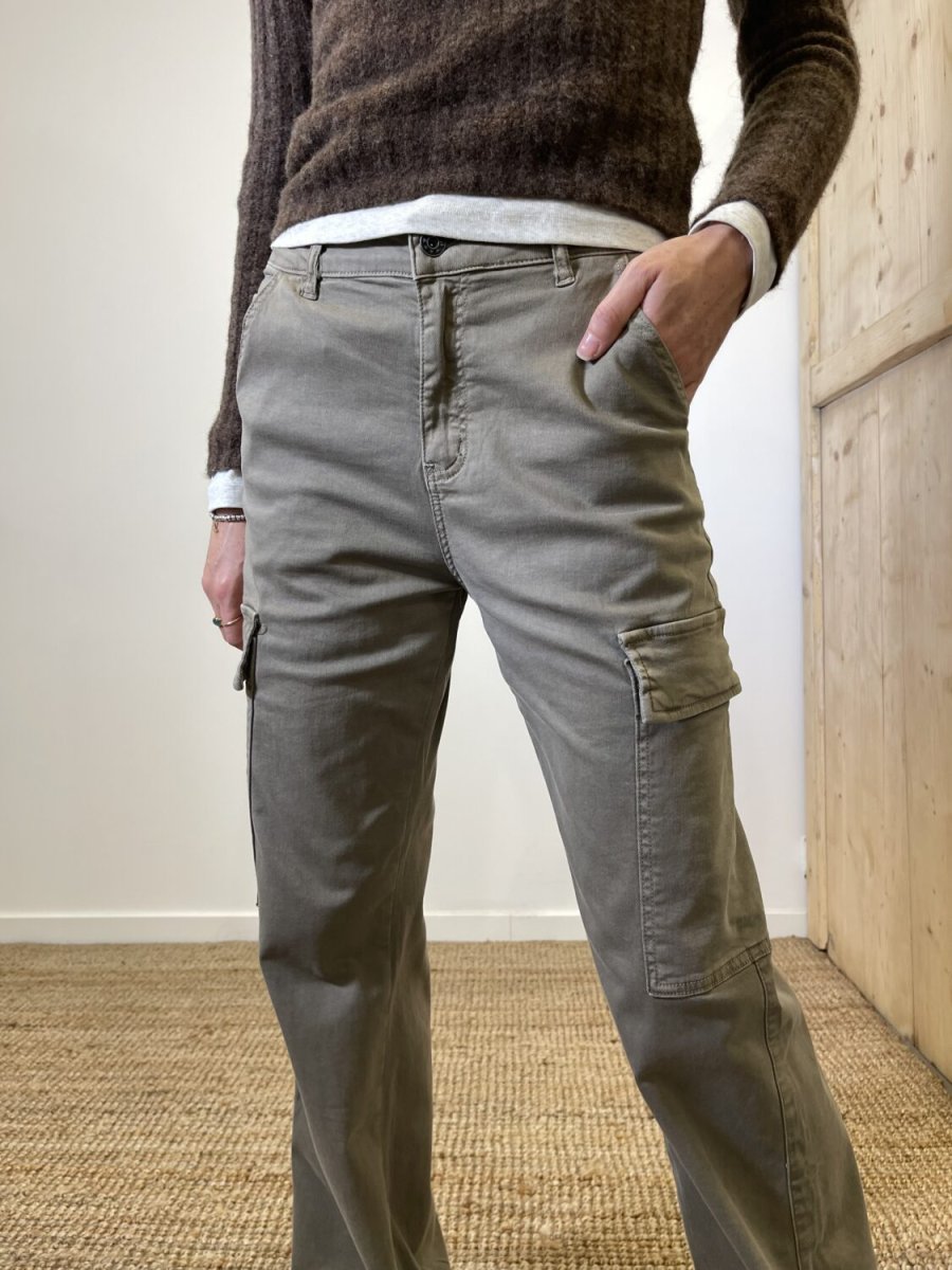 Pantalone cargo tortora - immagine 7
