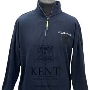 PILE BLU CON MEZZA ZIP POLIZIA LOCALE