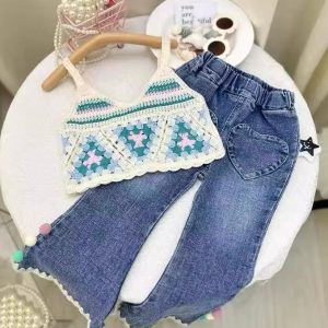 Top Crochet e Jeans Trendy