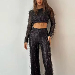 Coordinato Sequins Fringes