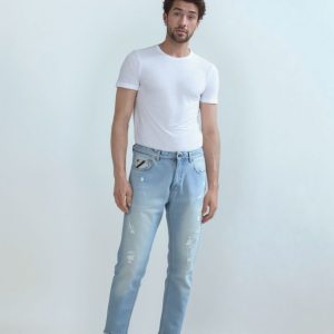 Jeans Uomo PONT Modello Yellowstone – Cropped Fit –
