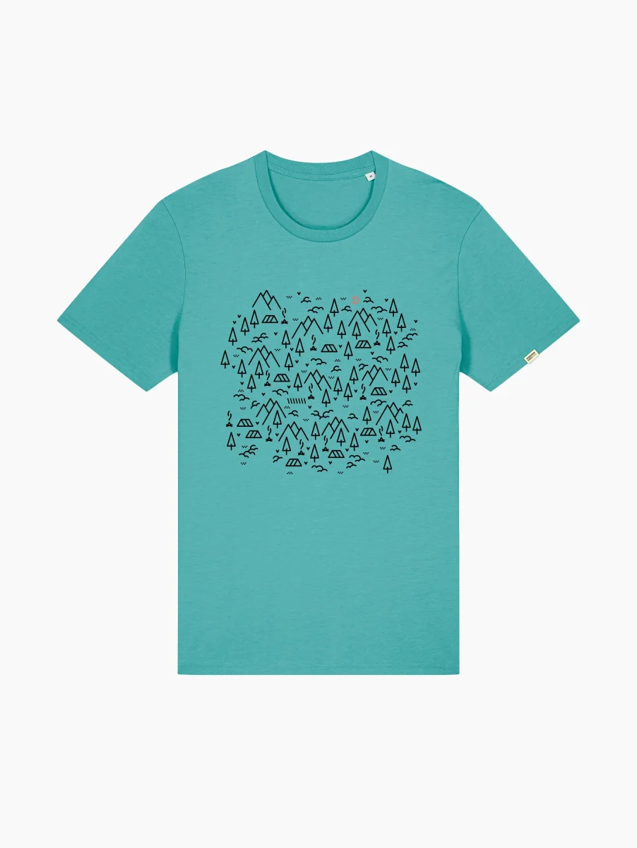 T-Shirt classica - Campfire camping - immagine 2