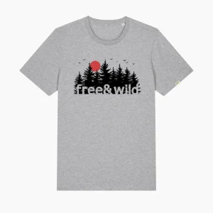 T-Shirt classica - free and wild