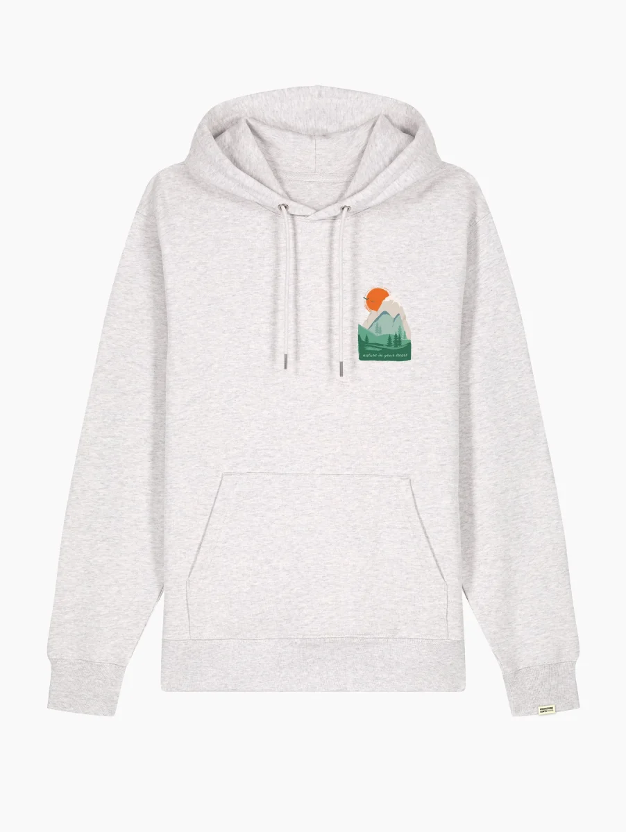 Felpa con cappuccio - Orange Sun - immagine 3