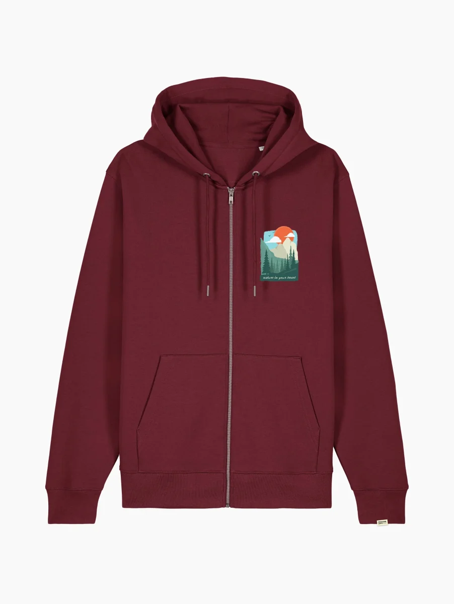 Felpa zip - Red Sun - immagine 3