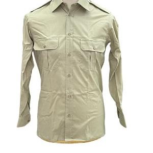 CAMICIA MODELLO MILITARE MANICA LUNGA COLORE KAKI