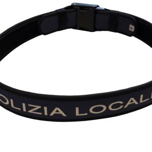 CINTURONE IN CORDURA BLU REFLEX CON RICAMO POLIZIA LOCALE