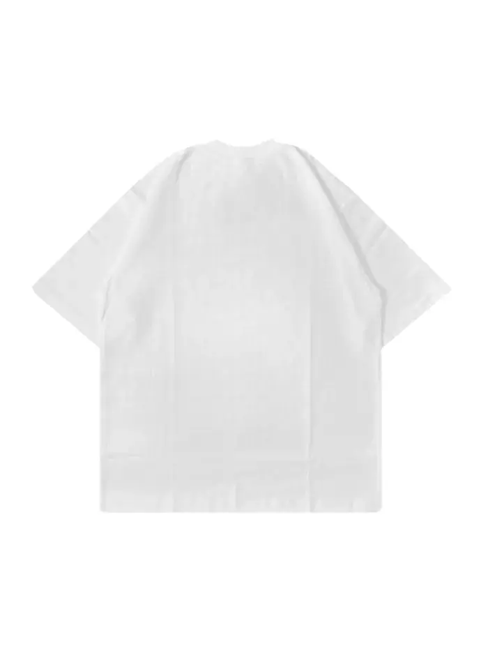 T-Shirt Bianca Boxy Fit 200g Made in Italy - immagine 3