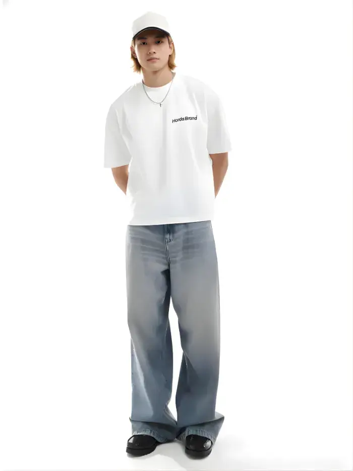 T-Shirt Bianca Boxy Fit 200g Made in Italy - immagine 4