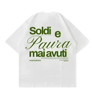 T-Shirt Boxy Fit Oversize 100% Cotone Made in Italy Never Had