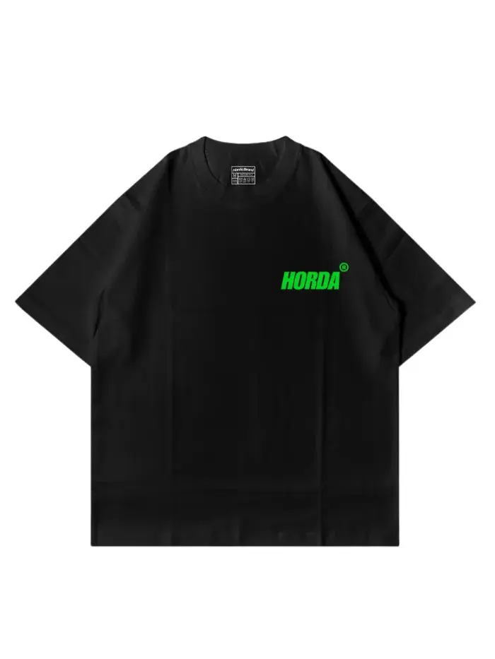 T-Shirt Nera 100% Cotone Made in Italy Don't Look - immagine 7