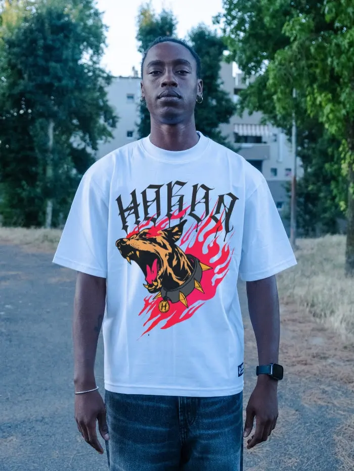 T-shirt Boxy Fit 100% Cotone Horda Brand Dobermann urban clothing - immagine 4