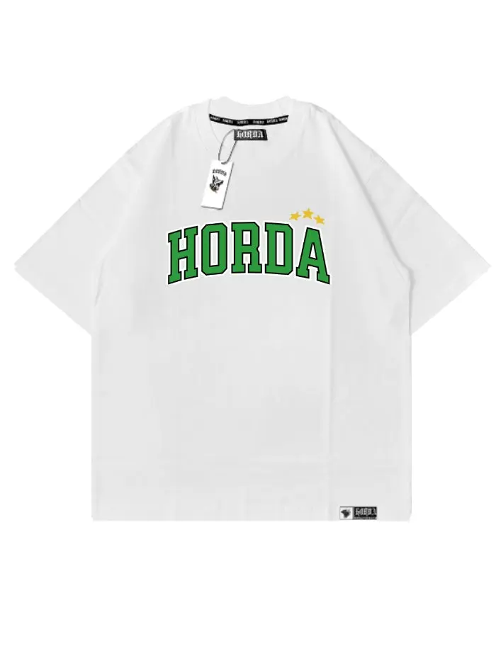 T-shirt Boxy Fit 220g in Cotone Premium College – Made in Italy