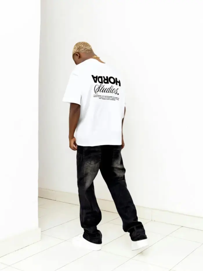 T-shirt "Reverse" 100% Cotone Vestibilità Oversize Made in Italy - immagine 5