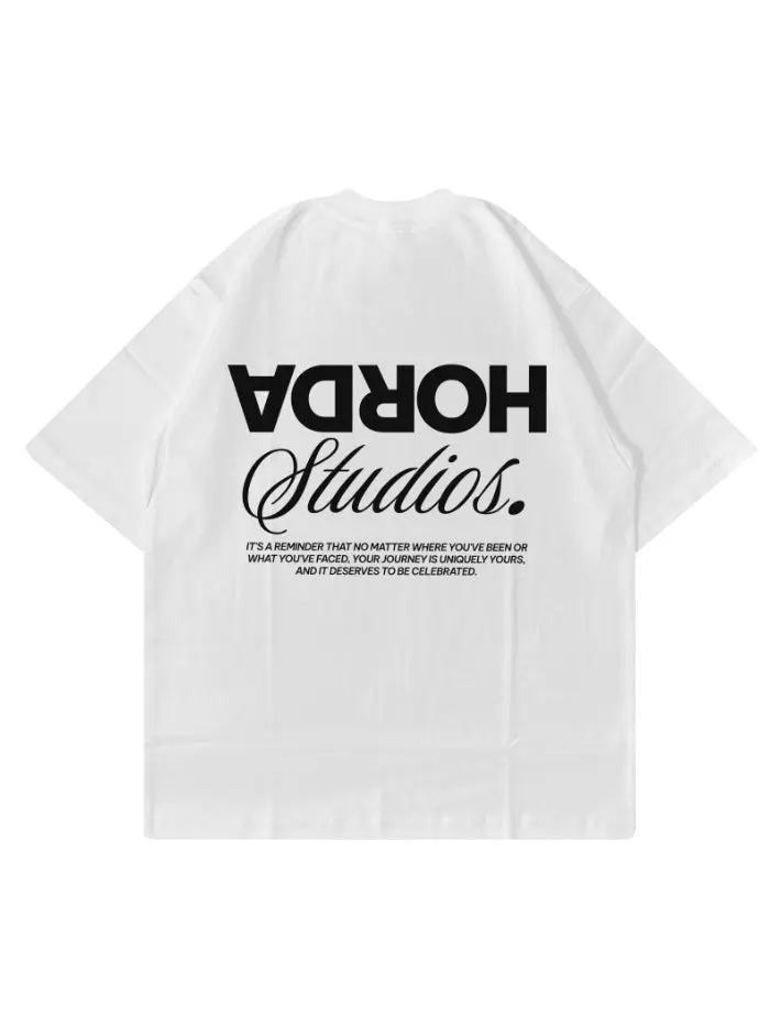 T-shirt "Reverse" 100% Cotone Vestibilità Oversize Made in Italy