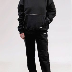 Pantalone tuta donna con dettagli animalier