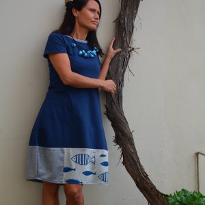 Abito Teresa Balloon Blu