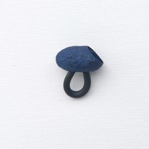 Anello baco da seta blu Indaco