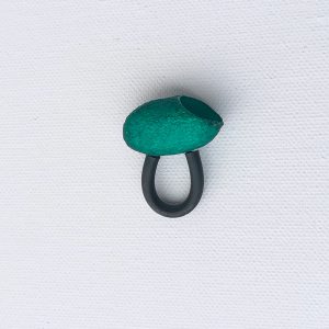 Anello bozzolo di seta Smeraldo