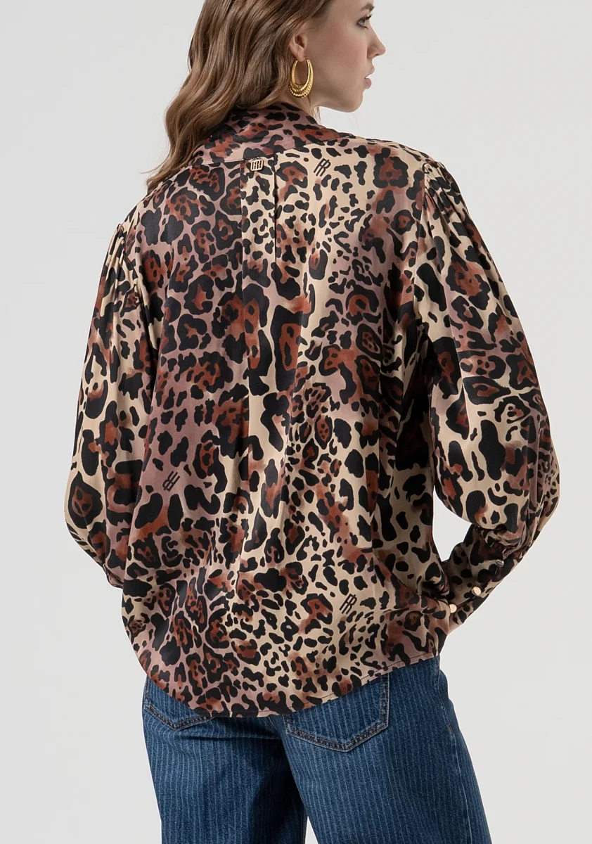 Blusa regular in fantasia animalier - immagine 5