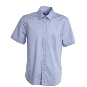 CAMICIA CELESTE UOMO MANICA CORTA