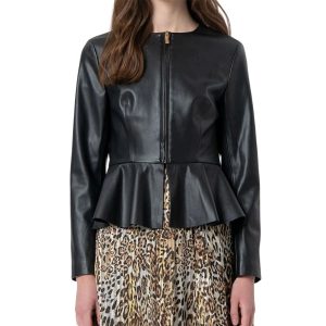 Giubbotto donna in eco pelle