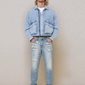 Jeans BRUCE regular slim fit con effetto consumato