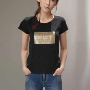 T-shirt donna MET in cotone elasticizzato