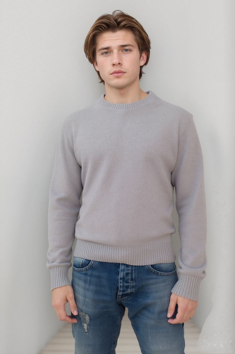 Maglione girocollo in ciniglia - immagine 3