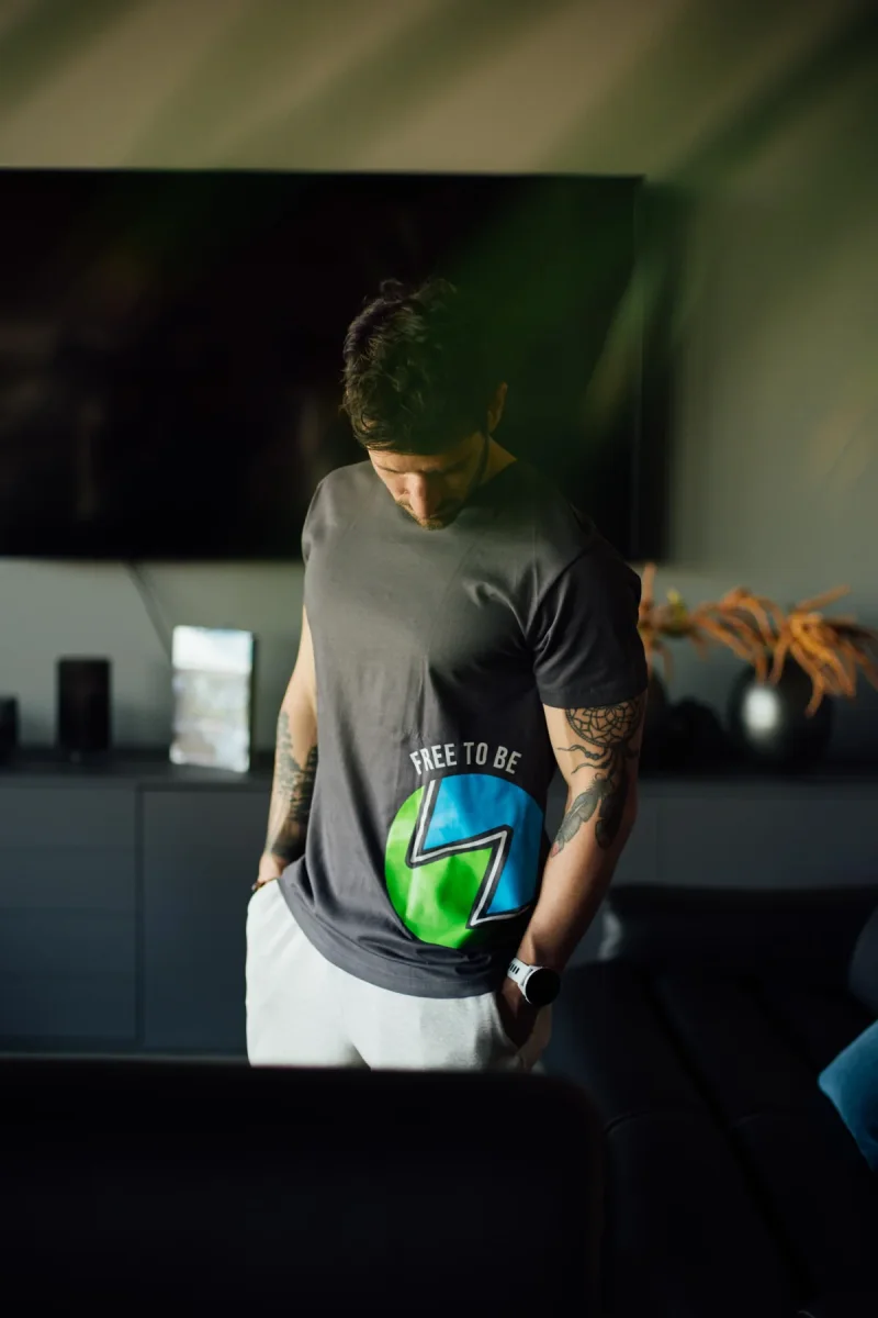 T-SHIRT BE INSPIRE MAN COLOR WEPPA - immagine 2